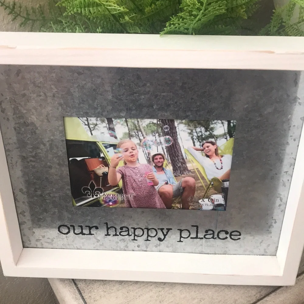 Rustic Farmhouse Shabby Chic Boho galvanized picture frame